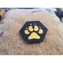 JTG K9 Pfote Hexagon LaserCut Patch, schwarz Cordura,...