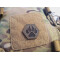 JTG K9 Pawn Hexagon LaserCut Patch, rangergreen Cordura, IR Logo, with velcro backside