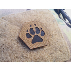 JTG K9 Pawn Hexagon LaserCut Patch, coyote Cordura, IR...