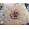 JTG K9 Pawn Hexagon LaserCut Patch, coyote Cordura, IR Logo, with velcro backside