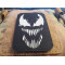 JTG Rancour-Patch, LaserCut Patch, schwarz, im Dunkeln nachleuchtendes Logo, mit Klettrückseite