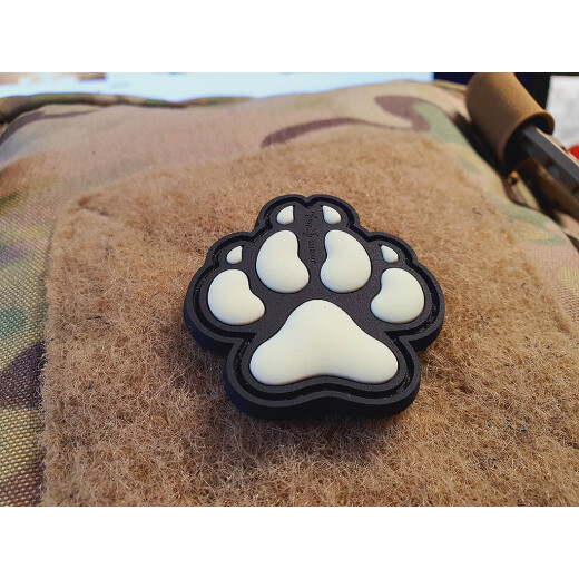 JTG K9 Dog Pawn Patch, gid, JTG 3D Rubber Patch