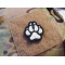 JTG K9 Dog Pawn Patch, gid, JTG 3D Rubber Patch