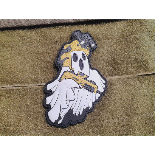 JTG Ghost Sniper CQB Patch, snowwhite, JTG 3D Rubber Patch