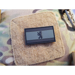JTG Berliner Patch, steingrau oliv schwarz, 3D Rubber patch