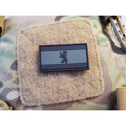 JTG Berliner Patch, steingrau oliv schwarz, 3D Rubber patch