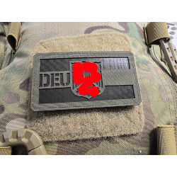 JTG DEU Flaggen IR Patch, steingrau oliv - IR Infrarot...