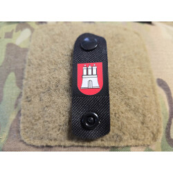 Hamburg, NightStripes, black with colored logo