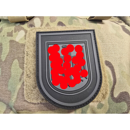 Ärmelabzeichen Adler Patch, blackops, 3D Rubber patch