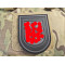 Ärmelabzeichen Adler Patch, blackops, 3D Rubber patch