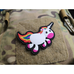 JTG The Rocket Unicorn Patch, fullcolor, JTG 3D Rubber Patch