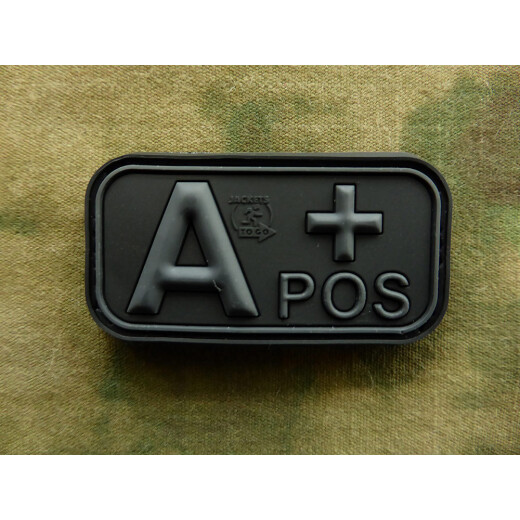 JTG - Blutgruppen Patch A POS, blackops / 3D Rubber patch