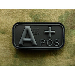 JTG - Blutgruppen Patch A POS, blackops / 3D Rubber patch
