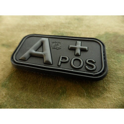 JTG - Blutgruppen Patch A POS, blackops / 3D Rubber patch