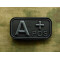 JTG - Blutgruppen Patch A POS, blackops / 3D Rubber patch